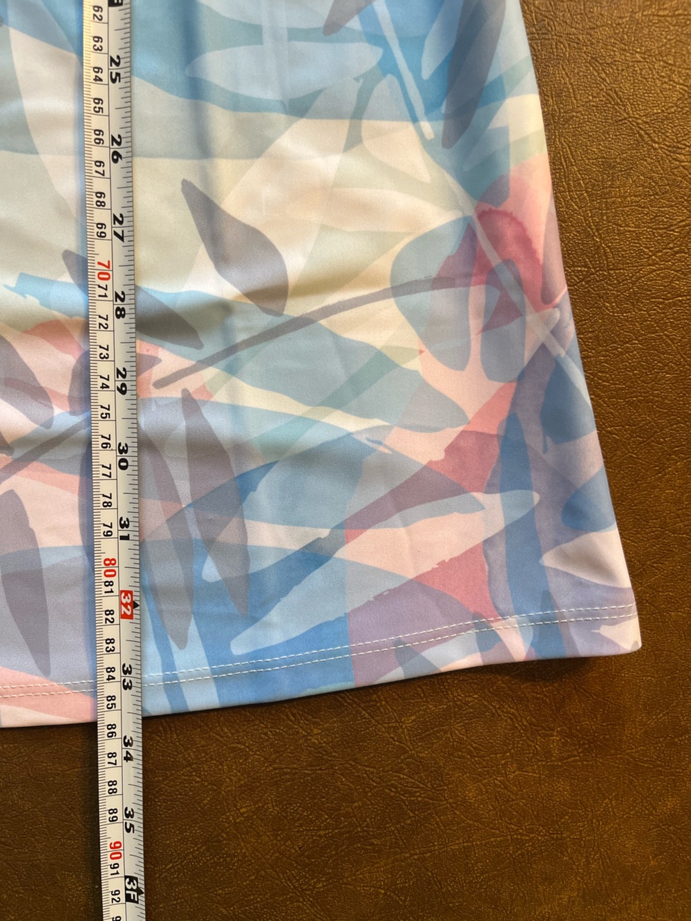 Nuu Muu Keyhole Dress Blue/Pink Leaf Print Sleeveless Women’s Size Large NWT - Picture 6 of 6